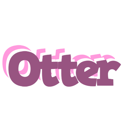 Otter relaxing logo