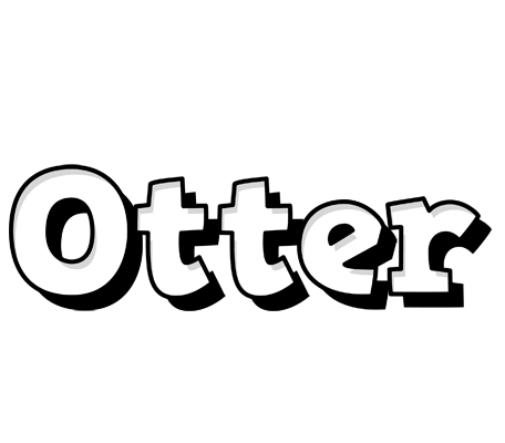 Otter snowing logo