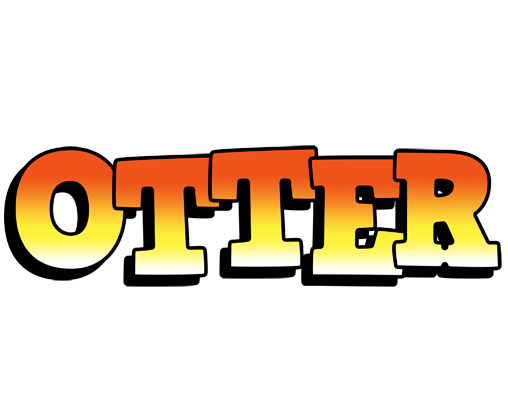 Otter sunset logo