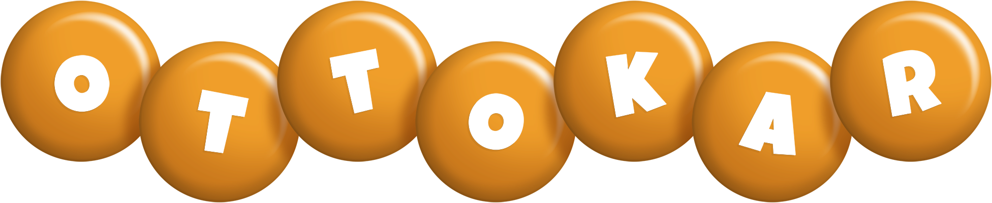 Ottokar candy-orange logo
