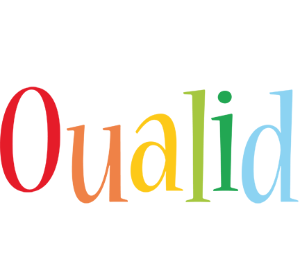 Oualid birthday logo