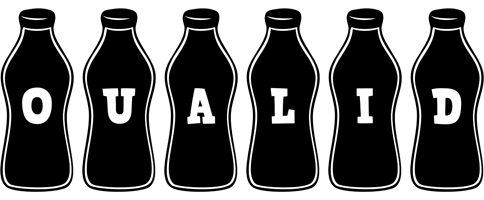 Oualid bottle logo