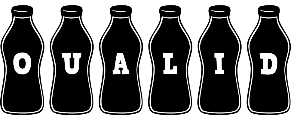 Oualid bottle logo