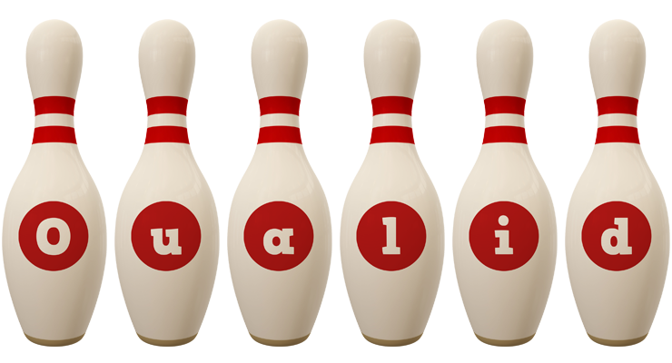 Oualid bowling-pin logo