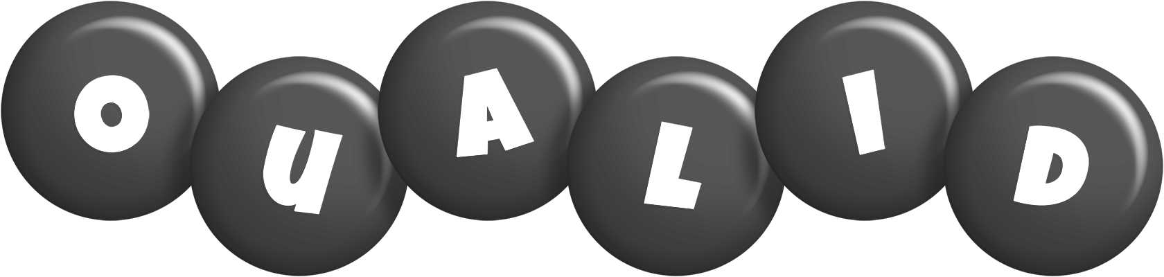 Oualid candy-black logo