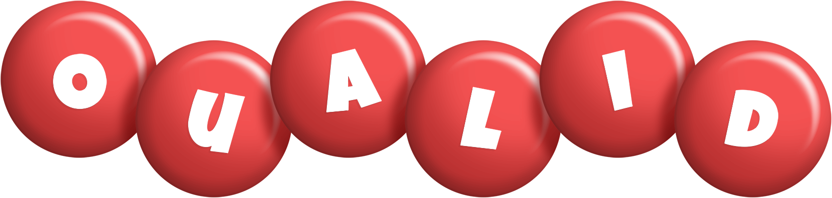 Oualid candy-red logo