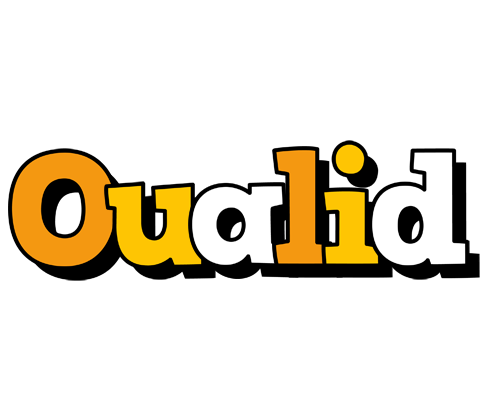 Oualid cartoon logo