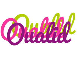 Oualid flowers logo