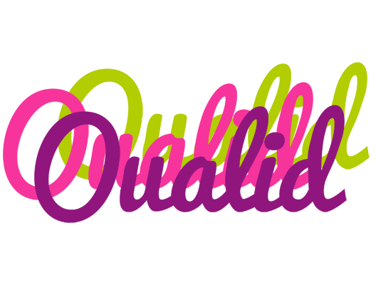 Oualid flowers logo