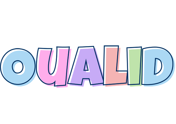 Oualid pastel logo