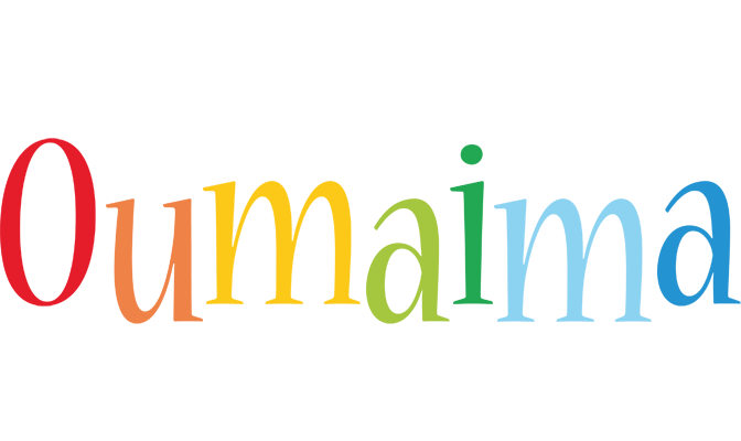 Oumaima birthday logo