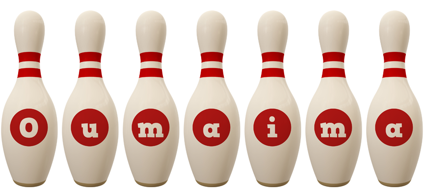 Oumaima bowling-pin logo