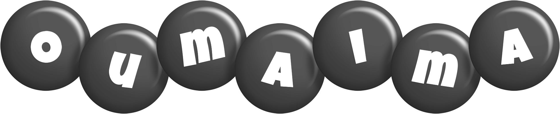 Oumaima candy-black logo