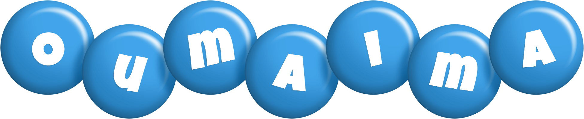 Oumaima candy-blue logo