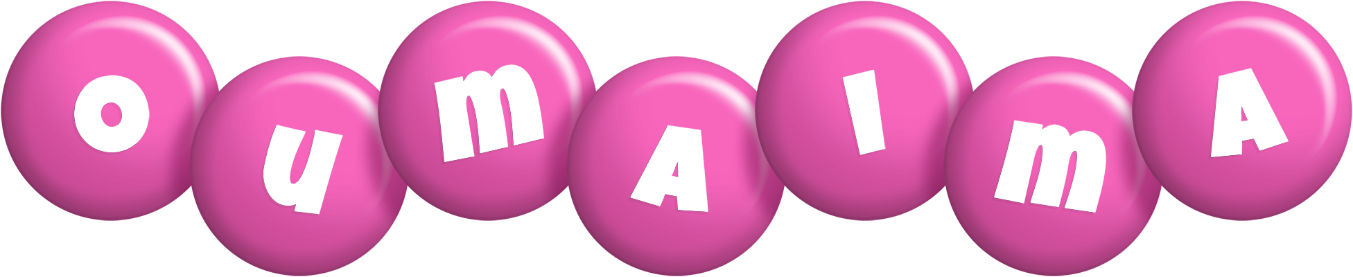 Oumaima candy-pink logo