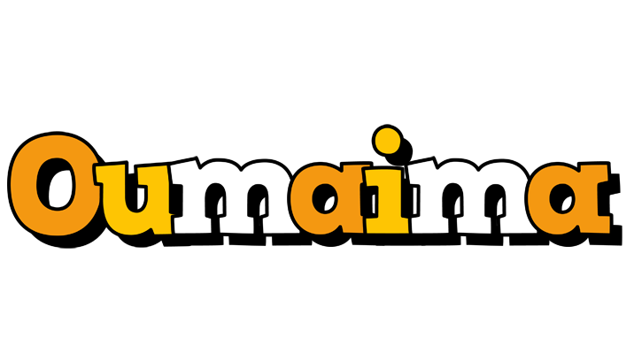 Oumaima cartoon logo