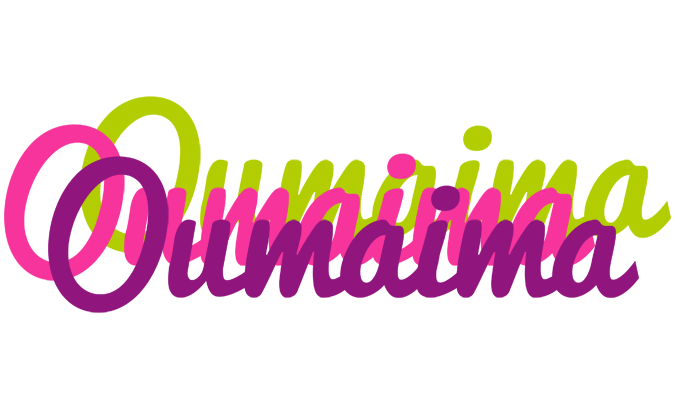 Oumaima flowers logo