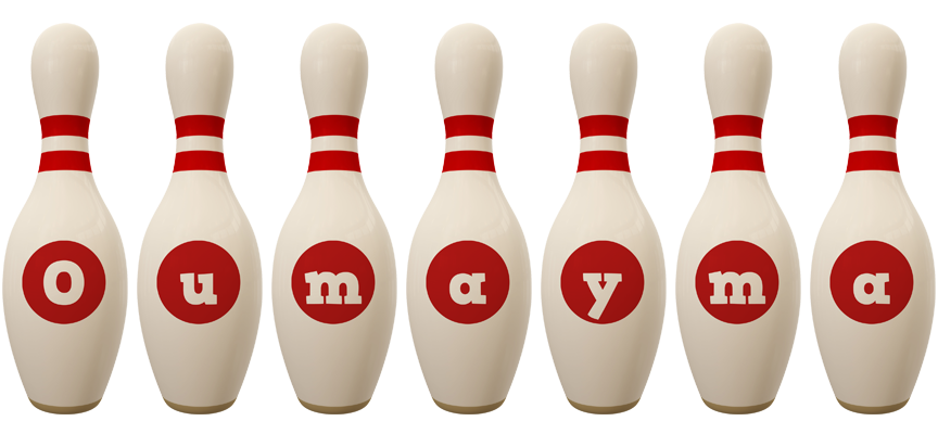 Oumayma bowling-pin logo
