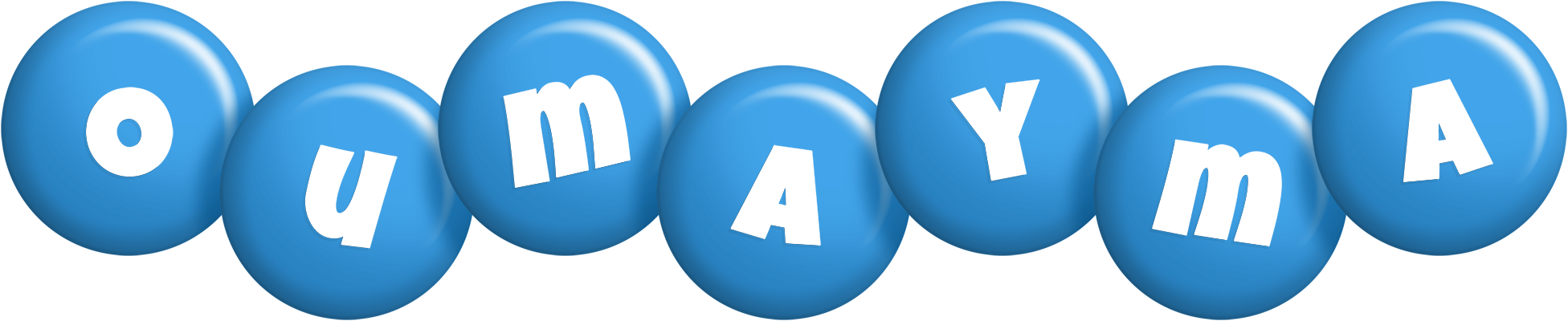 Oumayma candy-blue logo