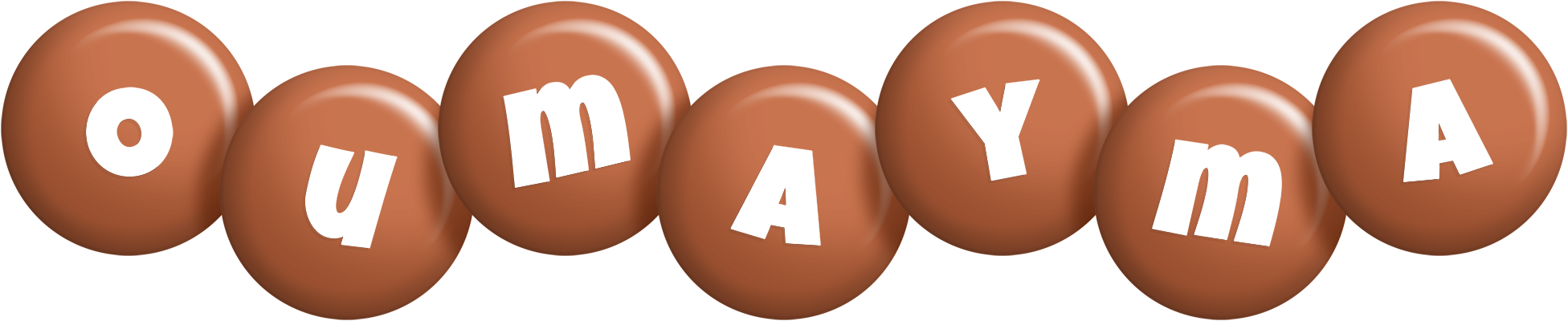 Oumayma candy-brown logo