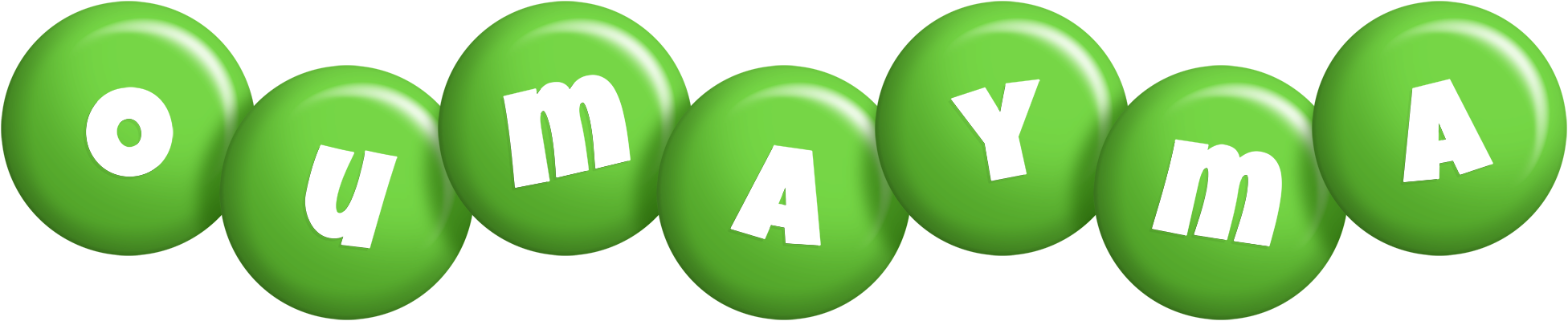 Oumayma candy-green logo