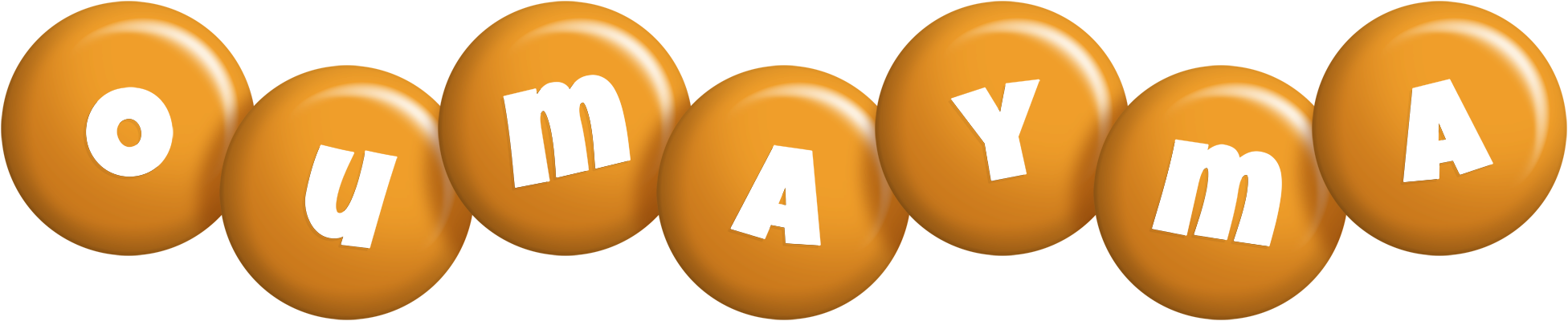 Oumayma candy-orange logo
