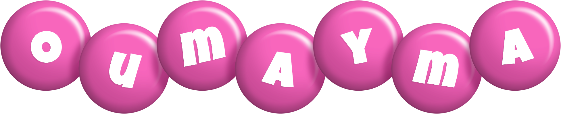 Oumayma candy-pink logo