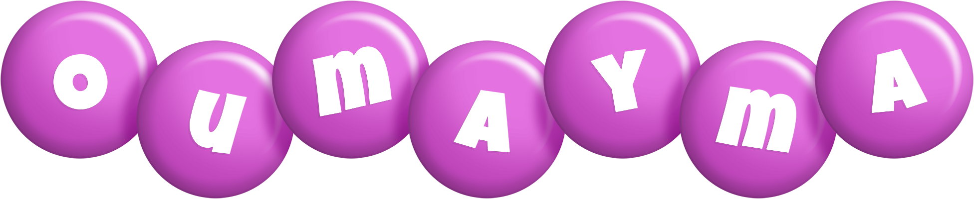 Oumayma candy-purple logo