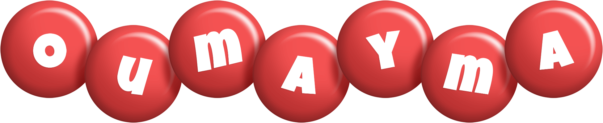 Oumayma candy-red logo