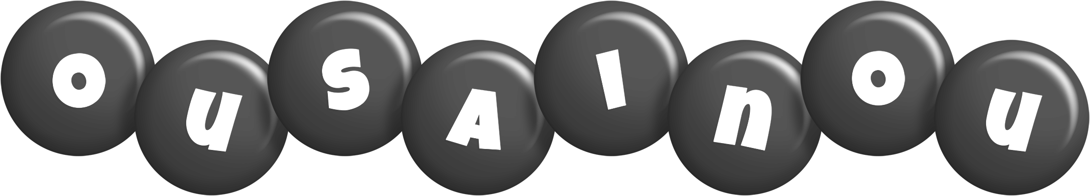 Ousainou candy-black logo
