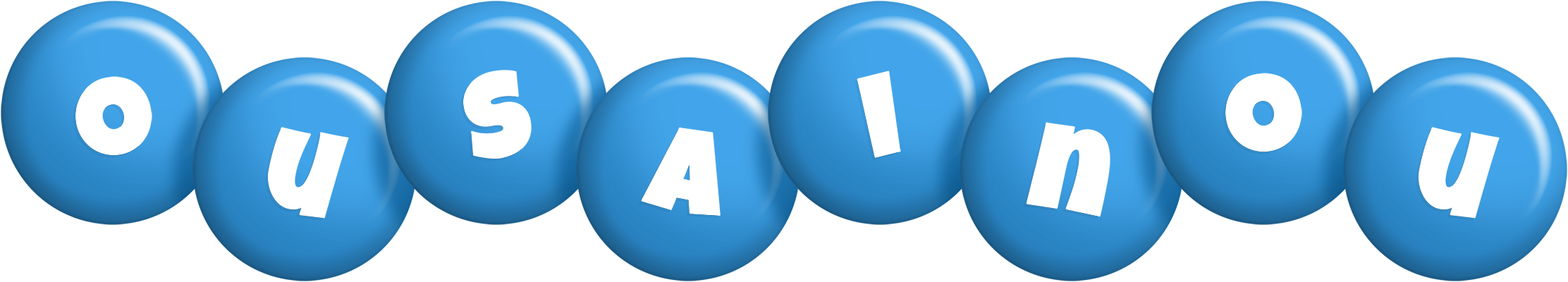 Ousainou candy-blue logo