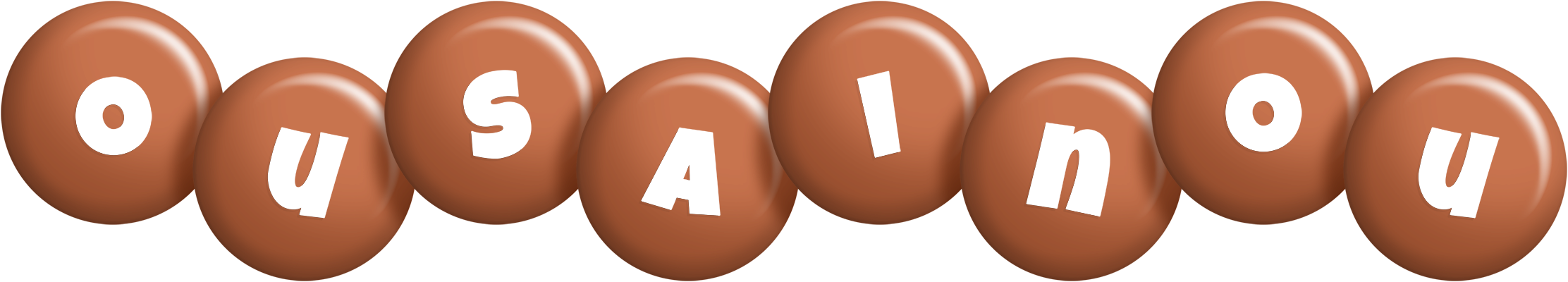 Ousainou candy-brown logo