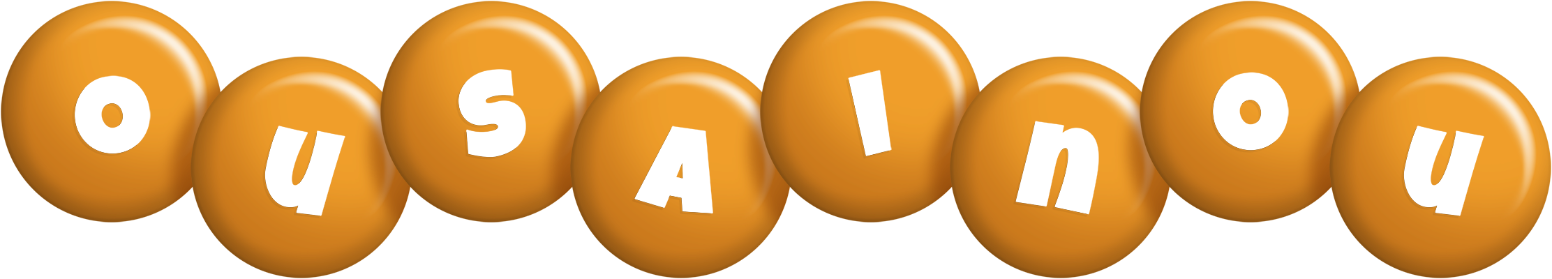 Ousainou candy-orange logo