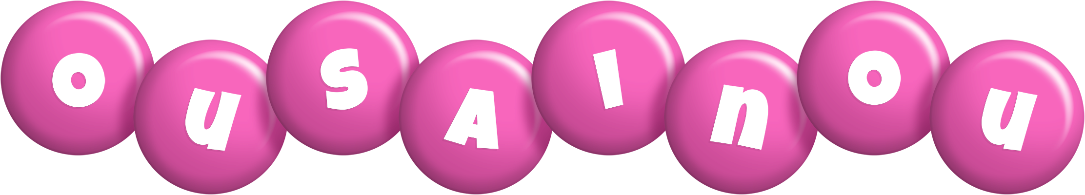 Ousainou candy-pink logo