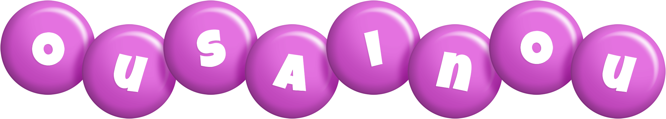 Ousainou candy-purple logo