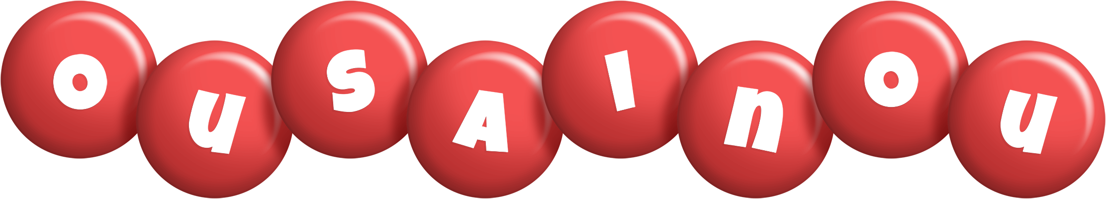 Ousainou candy-red logo