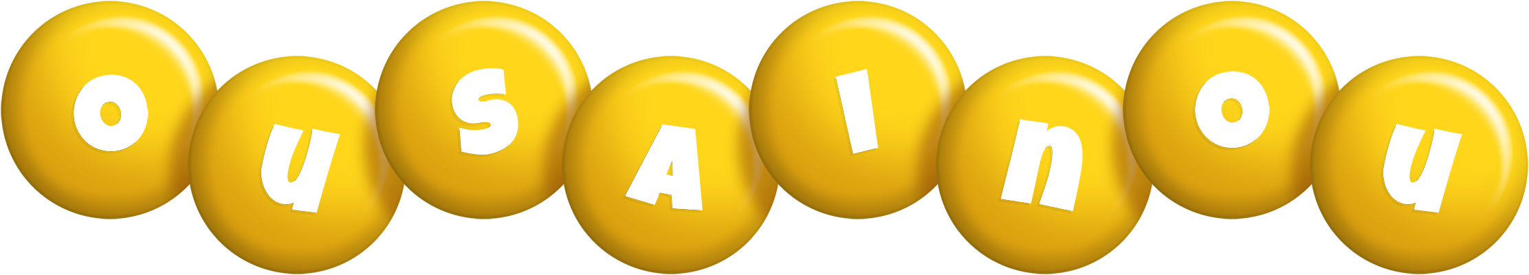 Ousainou candy-yellow logo