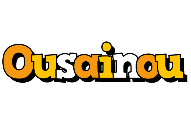 Ousainou cartoon logo