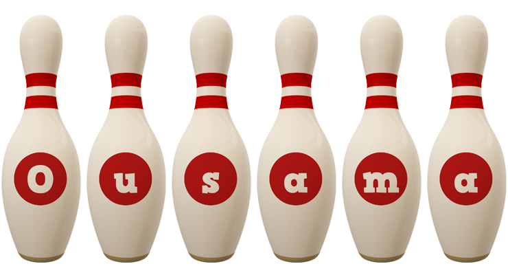Ousama bowling-pin logo