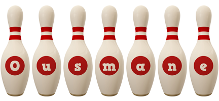 Ousmane bowling-pin logo