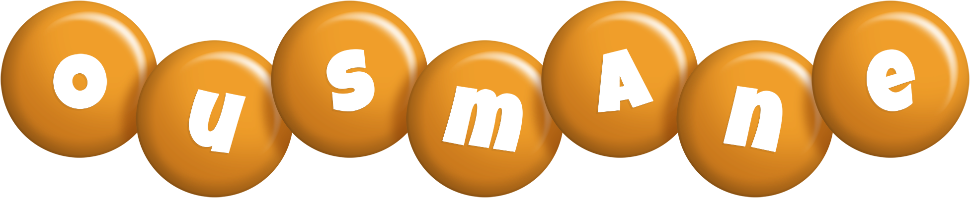 Ousmane candy-orange logo