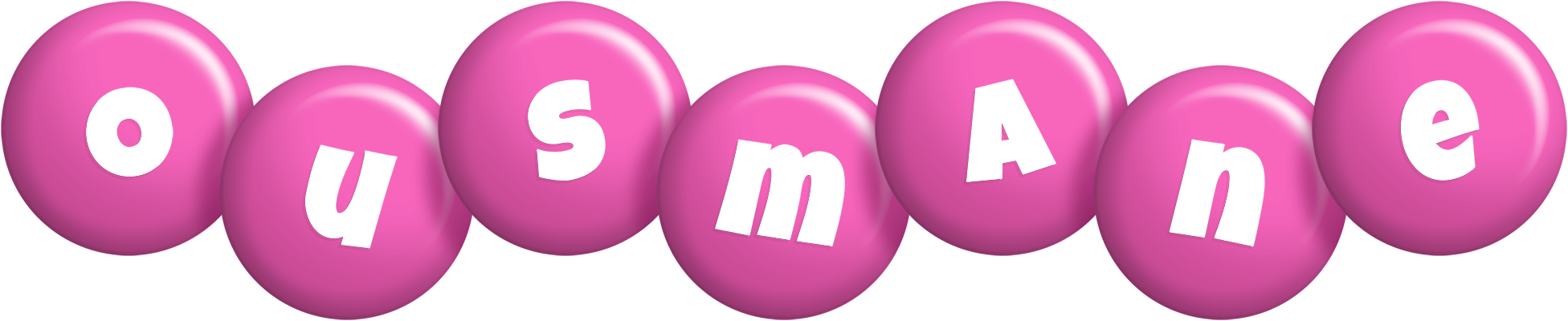 Ousmane candy-pink logo