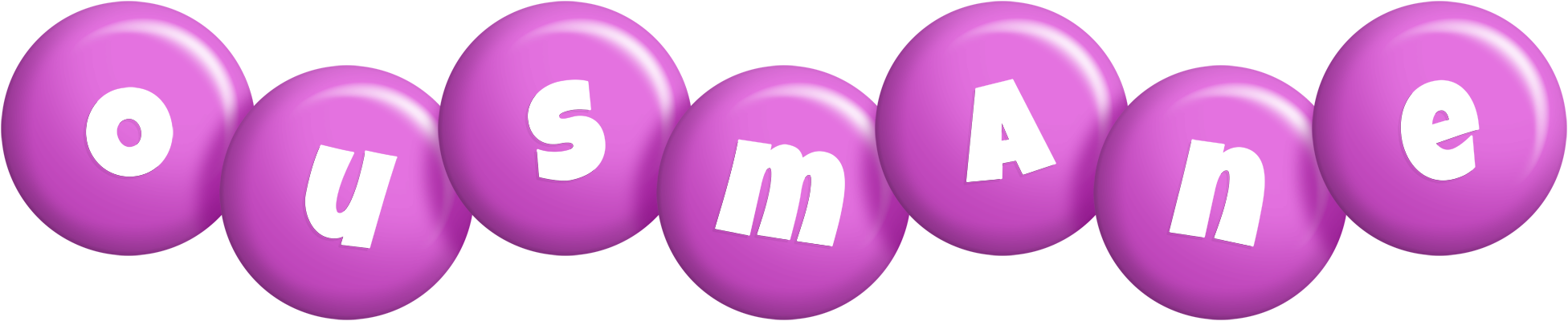 Ousmane candy-purple logo