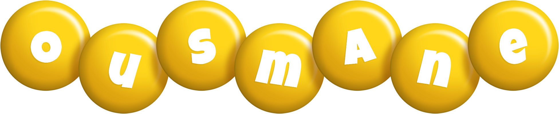 Ousmane candy-yellow logo