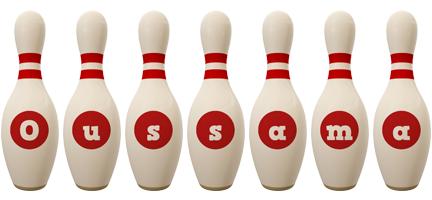 Oussama bowling-pin logo