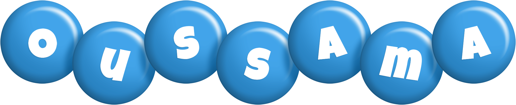 Oussama candy-blue logo