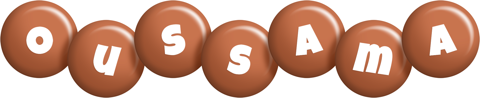 Oussama candy-brown logo