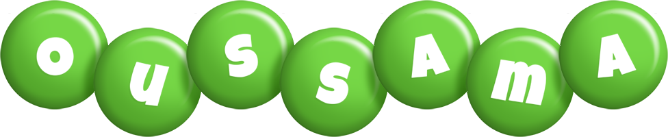Oussama candy-green logo