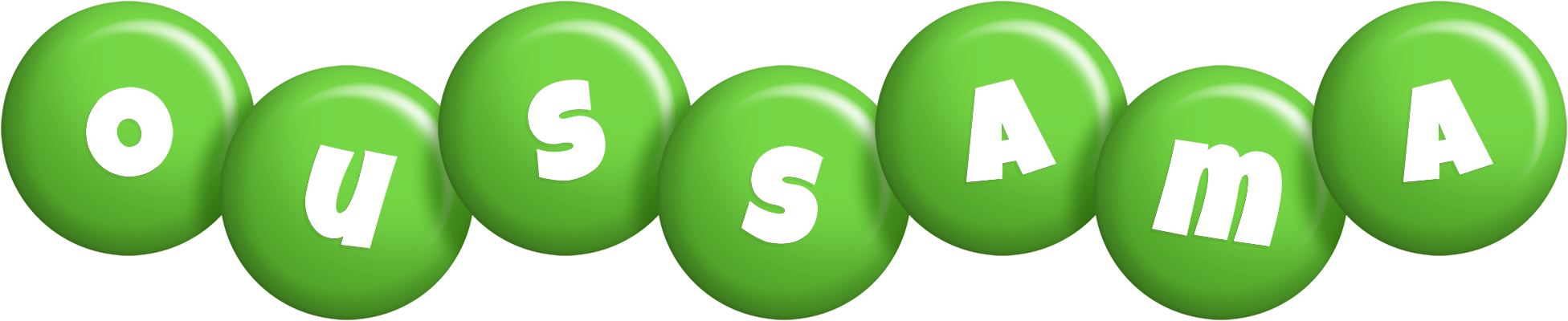 Oussama candy-green logo