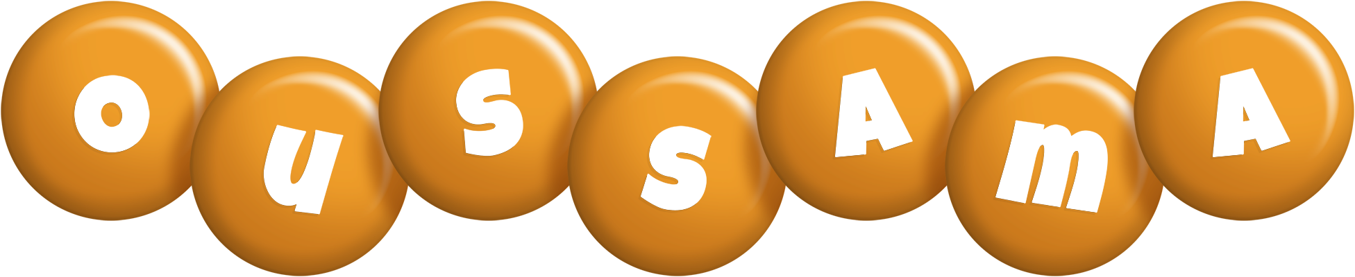 Oussama candy-orange logo